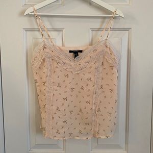Forever21 floral crop camisole